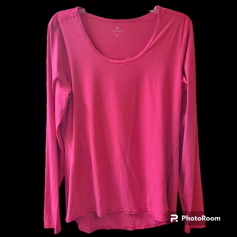 Athleta Chi long sleeve top. Size XL tall. Berry pink